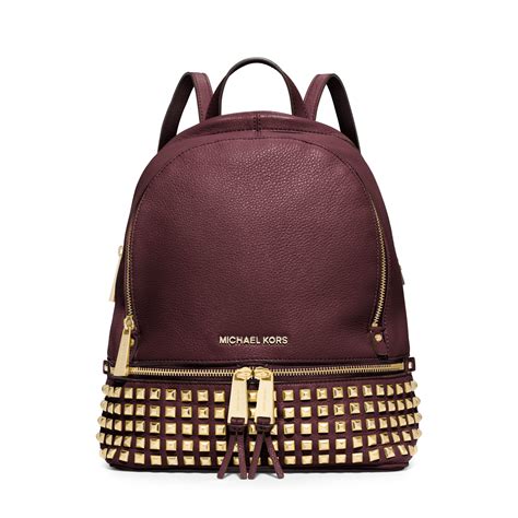 michael kors rucksack rhea|michael kors rhea studded backpack.